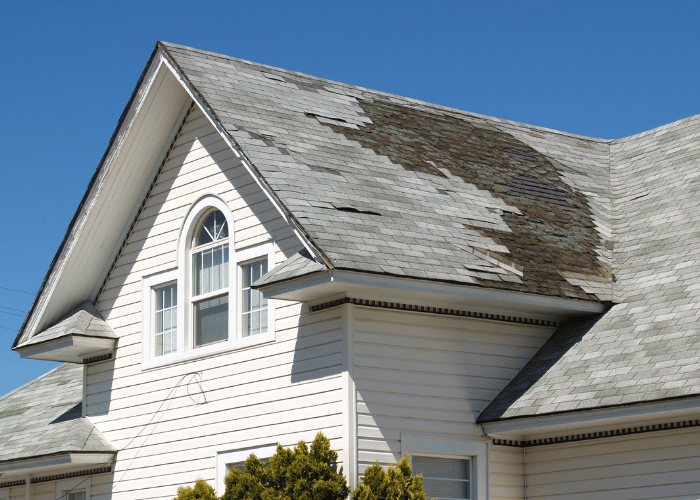 damaged roofing